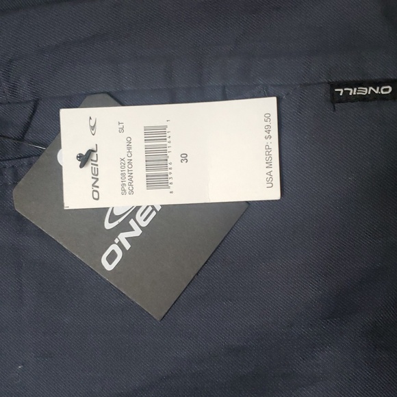 O'NEILL SCRANTON CHINO MENS SHORTS BLUE SIZE 30 NWT - Picture 7 of 8